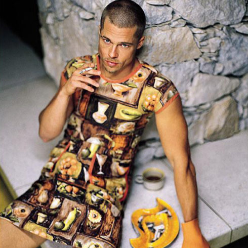 Brad Pitt for Rolling Stone by Mark Seliger - cropped square