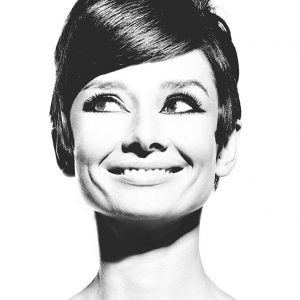 Douglas Kirkland, Audrey Hepburn, Smiling, Closeup, Portrait, Celebrity, Actress, Icon, Vintage