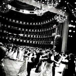 Andreas H. Bitesnich, Deeper Shades, Vienna, Ball, Ballroom, Dancing, Opera, Vienna Opera Ball, Gowns, Dresses, Snapshot, Street Photography, fine art photography, black and white, black and white photography, limited edition