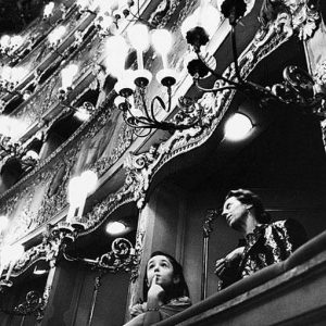 Gran Teatro La Fenice, Venise, Italie, 1992, Un Fantôme à L'Opéra, Gérard Uféras, Interior, Baroque, audience, limited edition, fine art photography, black and white photography