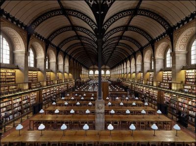 Biblioteca Saint Genevieve by Massimo Listri, reading hall of the library