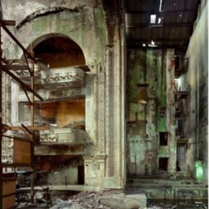 Teatro Capitolo, Later Campo Amor, Industria 411, Havana by Robert Polidori, old abandoned and broken down theatre with green walls