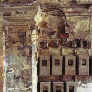 Vestibule of a Ciudadela, Habana Vieja, Havana by Robert Polidori, closeup of an old wall with wireing