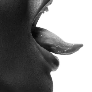 Sylvie Blum, Mouth and Tongue, Closeup, face, tongue, face, abstract