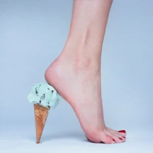 Tyler Shields, Ice Cream, Heel, Foot, Toes, Nailpolish, blue