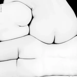 Howard Schatz, Bodies, Folds, Women, Closeup, Black and white