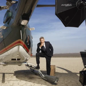Timothy White, Harrison Ford, Helicopter, Desert, Portrait, Color