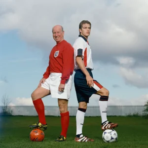 Terry O'Neill, David Beckham, Bobby Charlton, Football, Soccer, Sport, Soccer Legend, Trikot, Game