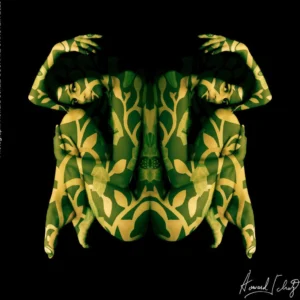 Howard Schatz, Dance Study, nude, color, light, green, yellow, mirror, body, woman, female, shape, abstract, plant