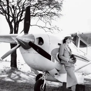 Arthur Elgort, Keira Knightley, Airplane, Aircraft, Vogue, Fashion, black and white