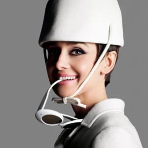 Douglas Kirkland, Audrey Hepburn, White Hat, Sunglasses, Portrait, Color, Color Photography, Actress, Celebrity, Vintage, Icon, limited edition, fine art photography