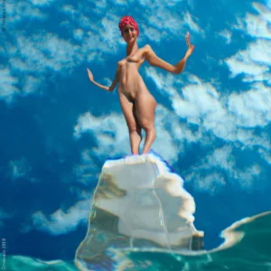 Howard Schatz, Underwaterstudy, Anthology, Nude, Model, Woman, Abstracvt, surrealism, color, blue, pool, funny, woman, body