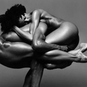 Howard Schatz, Nude Study, Couple, Skin, WOman, Man, acrobatic, blackand white