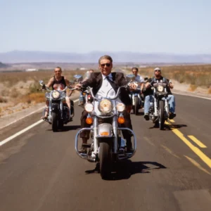 Timothy White, Harrison Ford, Motorcylce, Biker Gang, Landscape, america, american, portrait, actor, celebrity, color