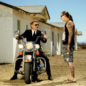 Timothy White, Harrison Ford, Motorcylce, Biker Gang, Landscape, america, american, portrait, actor, celebrity, color