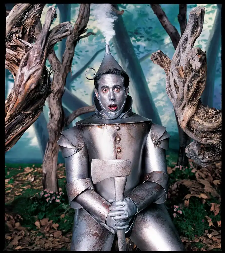 Mark Seliger, Jerry Seinfeld, Tin Woodman, Wizzard of Oz, Costume, Musical, Celebrity, Portrait, Color, Color Photography, Portrait Photography, California, Musical, Actor, Fine Art Photography, Limited edition