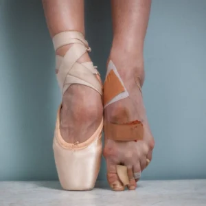 Tyler Shields, Pointe, Pointe Shoes, Ballet, Ballerina, Behind the Scenes, Athlete, Bandaids, Feet, Fine Art Photography, Color Photography, Closeup, limited edition, Dancer, Dancing