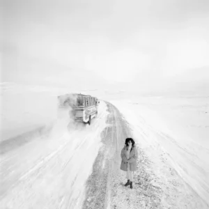 Timothy White, Björk, Singer, Musician, Portrait, Celebrity, Celebrity Portrait, Fine Art PHotography, black and white, black and white photography, landscape, Reykjavik, Iceland, Snow, Winter