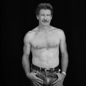 Timothy White, Harrison Ford, Actor, Shirtless, Sexy, Portrait, Celebrity, Fine Art Photography, limited edition, portrait, portrait photography, black and white, black and white photography