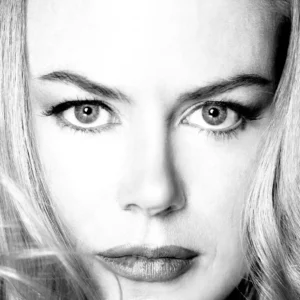 Timothy White, Nicole Kidman, Actress, Closeup, Black and White, Black and White Photography, Portrait, Portrait Photography, limited edition, fine art photograpy, celebrity, Woman