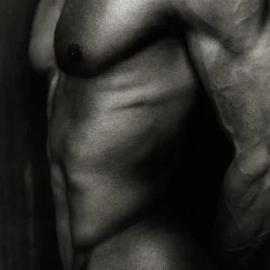 Andreas H. Bitesnich, Fine Art Photography, limited edition, black and white, male nude, closeup, muscles, male body, body, black and white photography, black and white nude, erotic nude photography