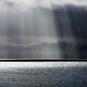 David Drebin, Heaven Can Wait, Ocean, Light, Clouds, Sun, Sunbeams, Fine Art Photography, Landscape, Landscape Photography, Water, Horizon, limited edition, Fine art photography, david drebin Photography, panorama