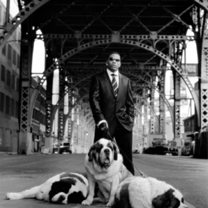 Timothy White, Nelly, Musician, Rapper, Dogs, Streetphotography, Music, Portrait, Fine Art Photography, limited edition, artist portrait, celebrity, celebrity portrait, black and white portrait, black and white photography