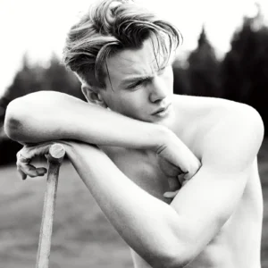 Ellen von Unwerth, heimat, Resting, black and white photography, limited edition, boy, man, male nude, sensual dreamy, black and white photography, black and white nude, heimat, heimat series, limited edition, fine art photography