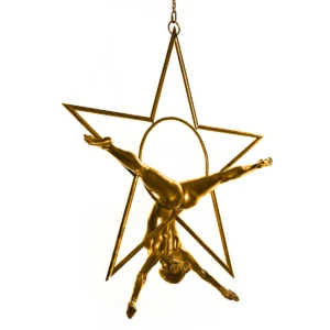 Guido Argentini, NUT, Gold, Gold Series, Nude, Metallic, Woman, Acrobatic, Acrobatic Nude, Star, Dance, Dancer, Dancing, color photography, color, fine art photography, limited edition, nude photography